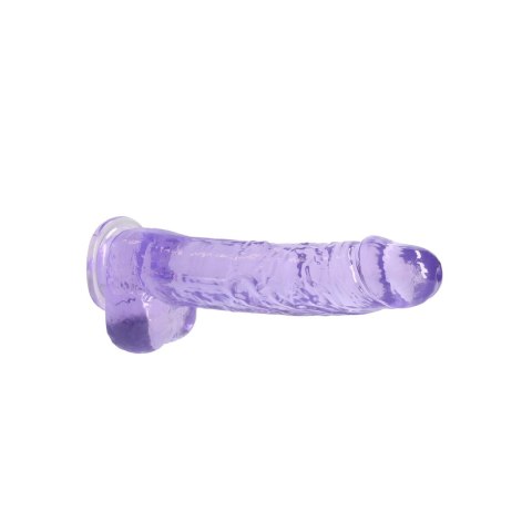 RealRock Crystal Clear 23 cm - model z przyssawką i anatomicznymi detalami RealRock Crystal Clear 23 cm - model z przyssawką i anatomicznymi detalami