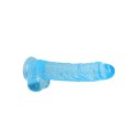 RealRock Crystal Clear 25 cm Transparentny Model z Przyssawką i Anatomiczną Bazą