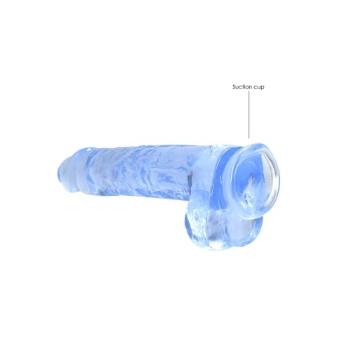 RealRock Crystal Clear 25 cm Transparentny Model z Przyssawką i Anatomiczną Bazą RealRock Crystal Clear 25 cm Transparentny Model z Przyssawką i Anatomiczną Bazą