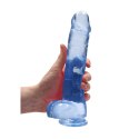 RealRock Crystal Clear 25 cm Transparentny Model z Przyssawką i Anatomiczną Bazą