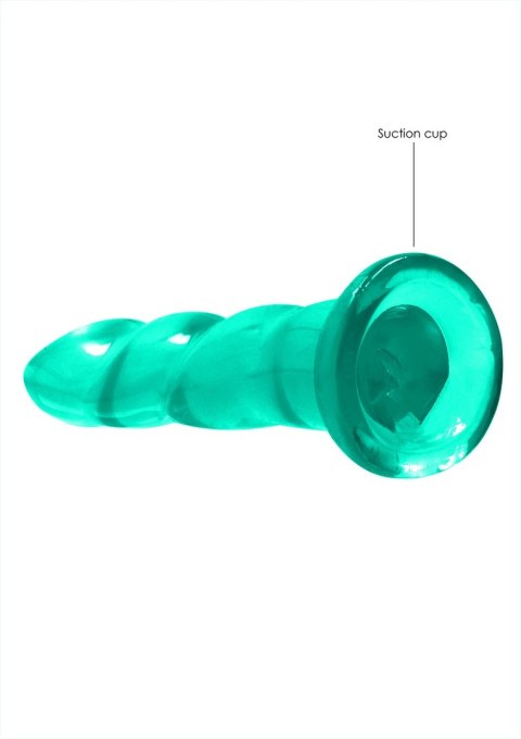 RealRock Crystal Clear Karbowane 17 cm - model intymny z przyssawką RealRock Crystal Clear Karbowane 17 cm - model intymny z przyssawką