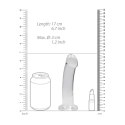 RealRock Crystal Clear Model 17 cm z przyssawką - transparentny