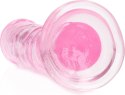 RealRock Crystal Clear - Model z Przyssawką 14,5 cm, Przezroczysty