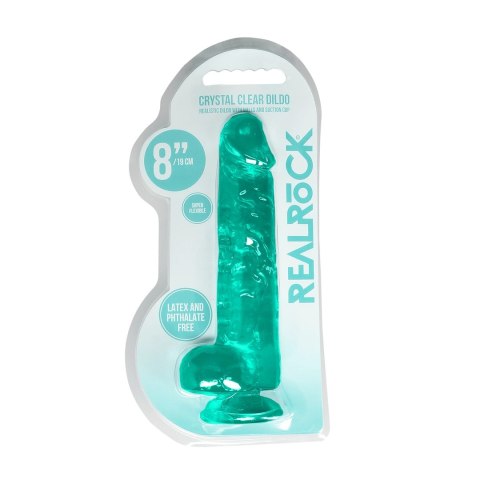 RealRock Crystal Clear - Model z anatomiczną podstawą 21 cm przezroczysty RealRock Crystal Clear - Model z anatomiczną podstawą 21 cm przezroczysty