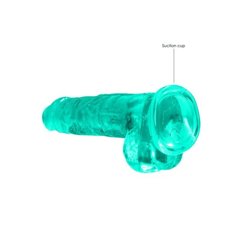 RealRock Crystal Clear - Model z anatomiczną podstawą 21 cm przezroczysty RealRock Crystal Clear - Model z anatomiczną podstawą 21 cm przezroczysty