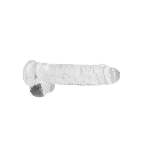 RealRock Crystal Clear - Model z anatomicznymi kulkami 25 cm z przyssawką RealRock Crystal Clear - Model z anatomicznymi kulkami 25 cm z przyssawką