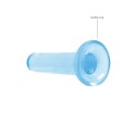 RealRock Crystal Clear Prosty model z przyssawką 13,5 cm transparentny