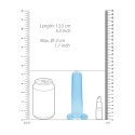 RealRock Crystal Clear Prosty model z przyssawką 13,5 cm transparentny