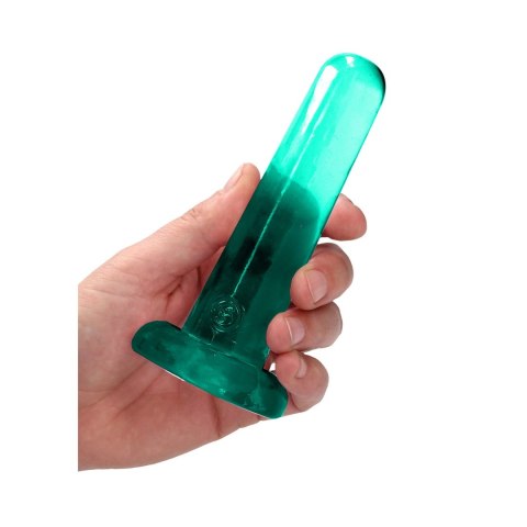 RealRock Crystal Clear Prosty z Przyssawką 13,5 cm - przezroczysty model RealRock Crystal Clear Prosty z Przyssawką 13,5 cm - przezroczysty model