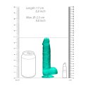 RealRock Crystal Clear model 17 cm z mocną przyssawką, transparentny
