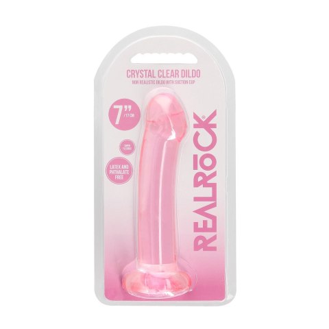 RealRock Crystal Clear model 17 cm z przyssawką - przezroczysty RealRock Crystal Clear model 17 cm z przyssawką - przezroczysty