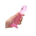 RealRock Crystal Clear model 17 cm z przyssawką - przezroczysty