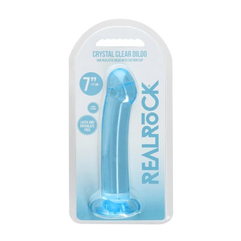 RealRock Crystal Clear model 17 cm z przyssawką, transparentny RealRock Crystal Clear model 17 cm z przyssawką, transparentny