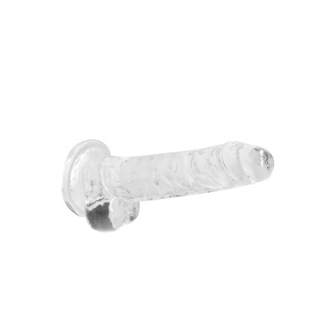 RealRock Crystal Clear model 19 cm z przyssawką - transparentny RealRock Crystal Clear model 19 cm z przyssawką - transparentny