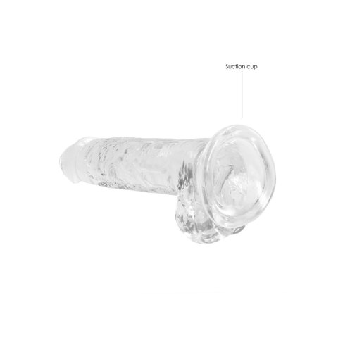 RealRock Crystal Clear model 19 cm z przyssawką - transparentny RealRock Crystal Clear model 19 cm z przyssawką - transparentny