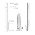 RealRock Crystal Clear model 19 cm z przyssawką - transparentny