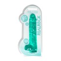 RealRock Crystal Clear model 22 cm z anatomicznymi elementami i przyssawką