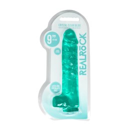 RealRock Crystal Clear model 22 cm z anatomicznymi elementami i przyssawką