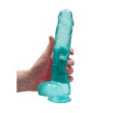 RealRock Crystal Clear model 22 cm z anatomicznymi elementami i przyssawką
