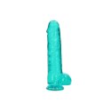 RealRock Crystal Clear model 28 cm z przyssawką, transparentny