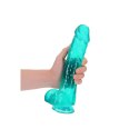 RealRock Crystal Clear model 28 cm z przyssawką, transparentny