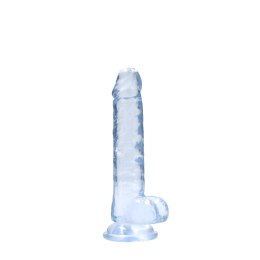 RealRock Crystal Clear model z anatomicznymi kulkami, 19 cm, przezroczysty
