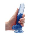 RealRock Crystal Clear model z anatomicznymi kulkami, 19 cm, przezroczysty