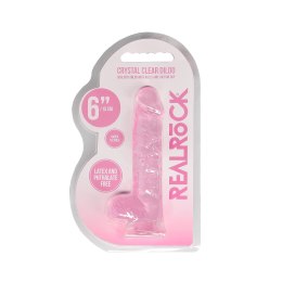 RealRock Crystal Clear model z podstawą, 17 cm, transparentny