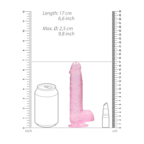 RealRock Crystal Clear model z podstawą, 17 cm, transparentny RealRock Crystal Clear model z podstawą, 17 cm, transparentny