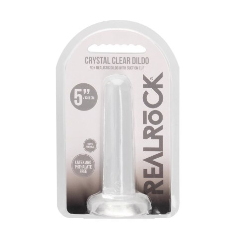 RealRock Crystal Clear model z przyssawką 13,5 cm - transparentny RealRock Crystal Clear model z przyssawką 13,5 cm - transparentny