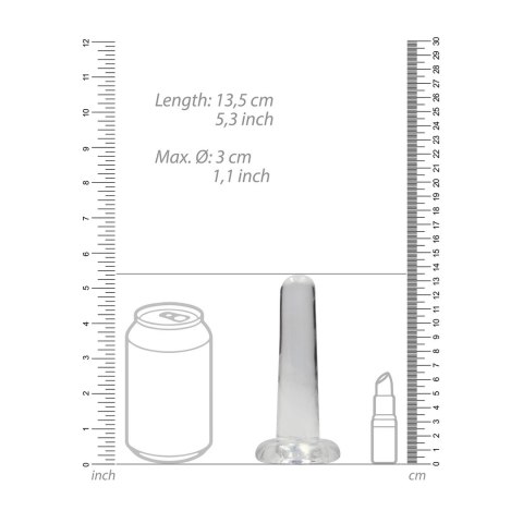 RealRock Crystal Clear model z przyssawką 13,5 cm - transparentny RealRock Crystal Clear model z przyssawką 13,5 cm - transparentny