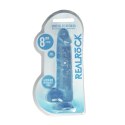 RealRock Crystal Clear model z przyssawką 21 cm przezroczysty