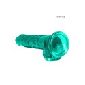 RealRock Crystal Clear model z przyssawką, anatomiczny 19 cm