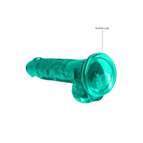RealRock Crystal Clear model z przyssawką, anatomiczny 19 cm RealRock Crystal Clear model z przyssawką, anatomiczny 19 cm