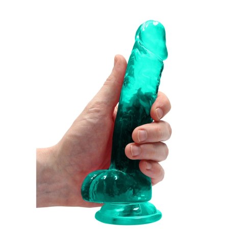 RealRock Crystal Clear model z przyssawką, anatomiczny 19 cm RealRock Crystal Clear model z przyssawką, anatomiczny 19 cm