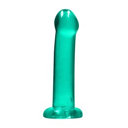 RealRock Crystal Clear model z przyssawką, gładki 17 cm