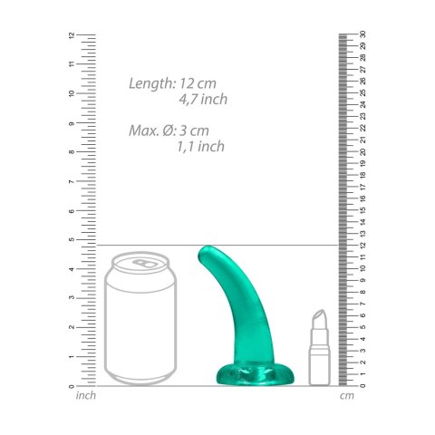 RealRock Crystal Clear model zakrzywiony 11,5 cm - przezroczysty, z przyssawką RealRock Crystal Clear model zakrzywiony 11,5 cm - przezroczysty, z przyssawką