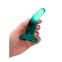 RealRock Crystal Clear model zakrzywiony 11,5 cm - przezroczysty, z przyssawką