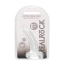 RealRock Crystal Clear model zakrzywiony 11,5 cm z przyssawką