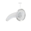 RealRock Crystal Clear model zakrzywiony 11,5 cm z przyssawką