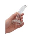RealRock Crystal Clear model zakrzywiony 11,5 cm z przyssawką
