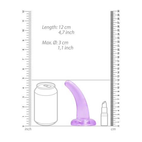 RealRock Crystal Clear - model zakrzywiony z przyssawką 11,5 cm RealRock Crystal Clear - model zakrzywiony z przyssawką 11,5 cm