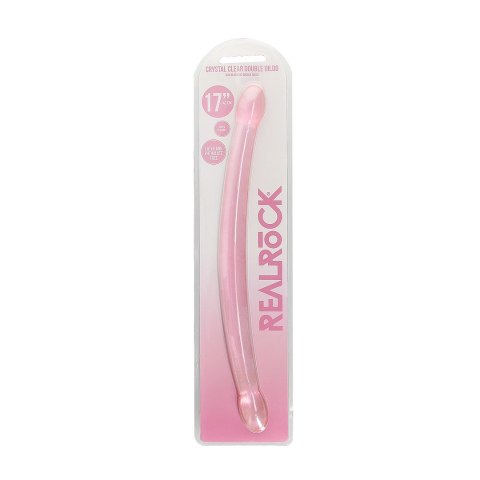 RealRock Crystal Clear podwojny model intymny 42 cm - przezroczysty RealRock Crystal Clear podwojny model intymny 42 cm - przezroczysty