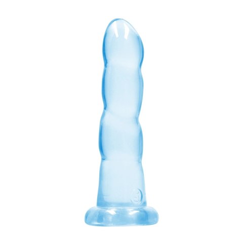 RealRock Dildo Transparentne 17 cm z Przyssawką Powierzchnia Karbowana RealRock Dildo Transparentne 17 cm z Przyssawką Powierzchnia Karbowana