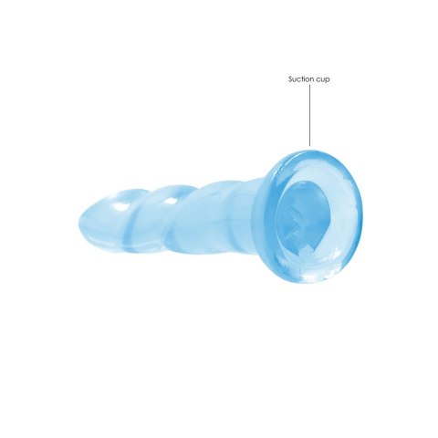 RealRock Dildo Transparentne 17 cm z Przyssawką Powierzchnia Karbowana RealRock Dildo Transparentne 17 cm z Przyssawką Powierzchnia Karbowana