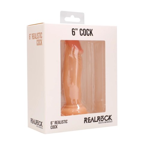 RealRock Model 15 cm - anatomiczny model z przyssawką, kolor naturalny RealRock Model 15 cm - anatomiczny model z przyssawką, kolor naturalny