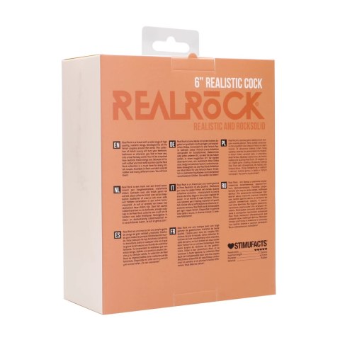 RealRock Model 15 cm - anatomiczny model z przyssawką, kolor naturalny RealRock Model 15 cm - anatomiczny model z przyssawką, kolor naturalny