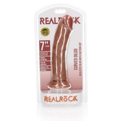 RealRock Model 18 cm z przyssawką - anatomiczny, elastyczny, beżowy RealRock Model 18 cm z przyssawką - anatomiczny, elastyczny, beżowy