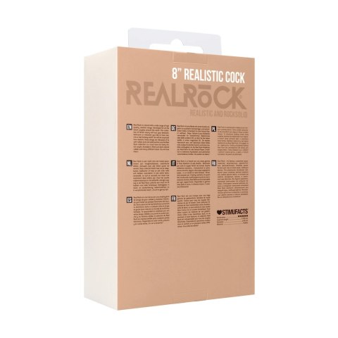 RealRock Model 20 cm z anatomiczną podstawą i mocną przyssawką RealRock Model 20 cm z anatomiczną podstawą i mocną przyssawką
