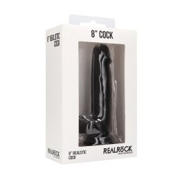 RealRock Model 20 cm z przyssawką, anatomiczny design, guma